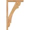 Ekena Millwork Olympic Block Smooth Bracket w/ Offset Brace, Western Red Cedar, 3 1/2"W x 16"D x 28"H BKT0402X16X28OLY05SWR - alternate 2